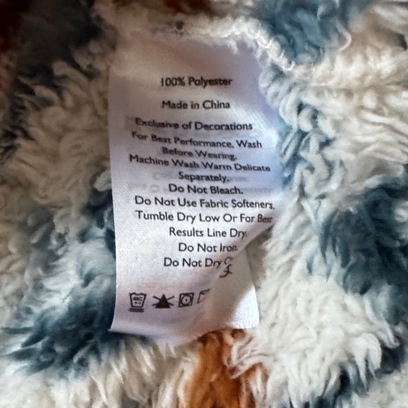 Eddie Bauer Multicolor Aztec Print 1/4 Zip Fleece Pullover - Picture 6 of 6